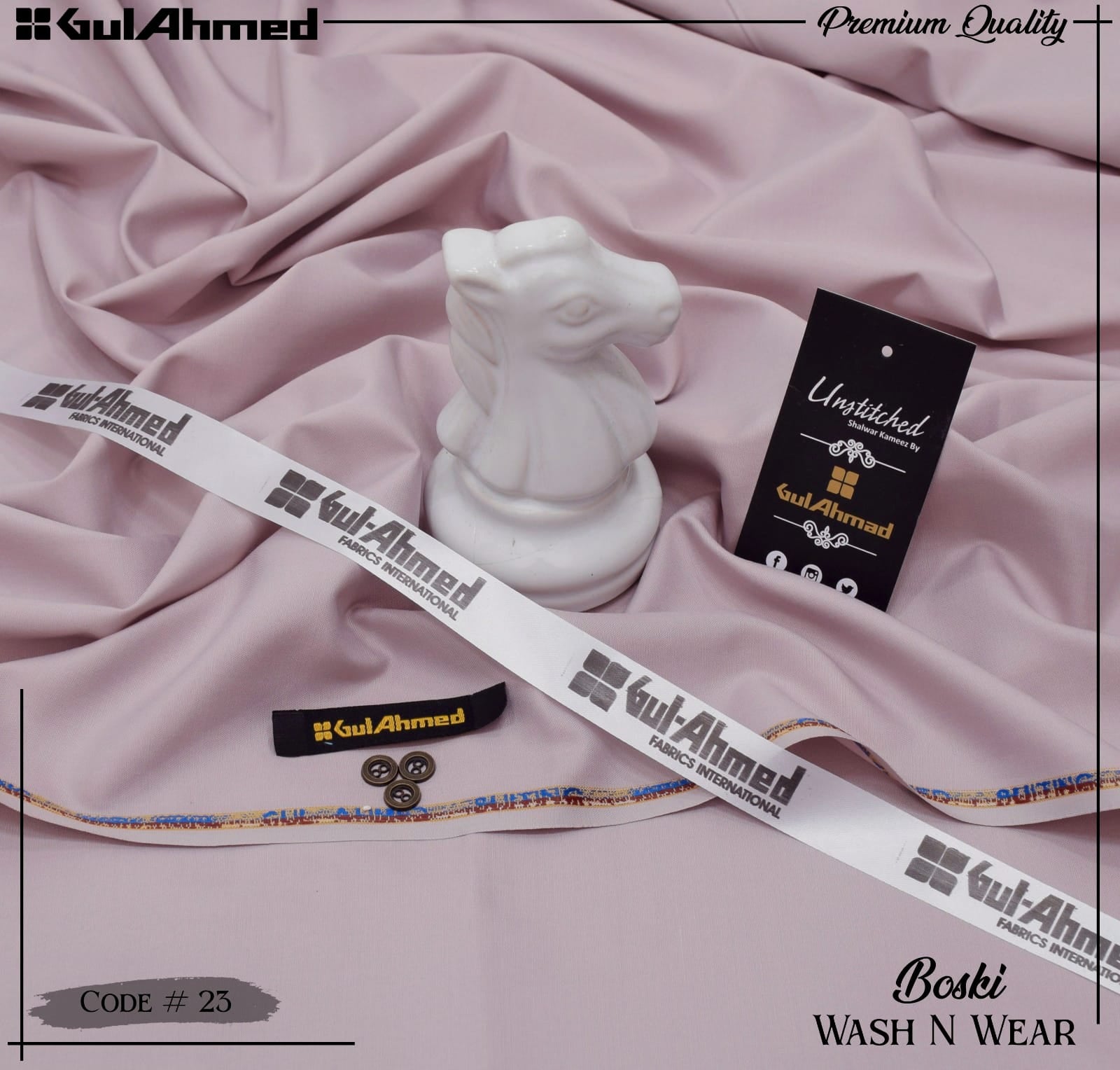 GUL AHMED  Boski Wash & Wear