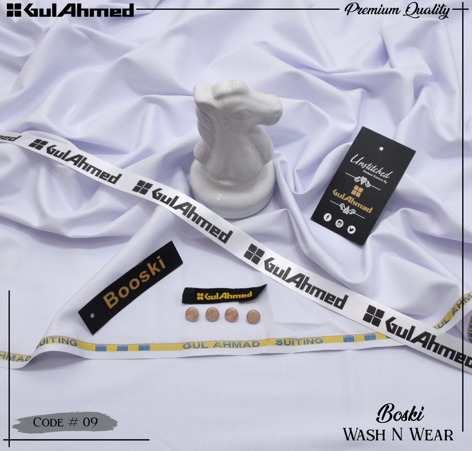 GUL AHMED  Boski Wash & Wear