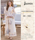 BRAND NAME JAZMIN PREMIUM AIR-JET LAWN 3PC HEAVY EMB EID COLLECTION SUIT