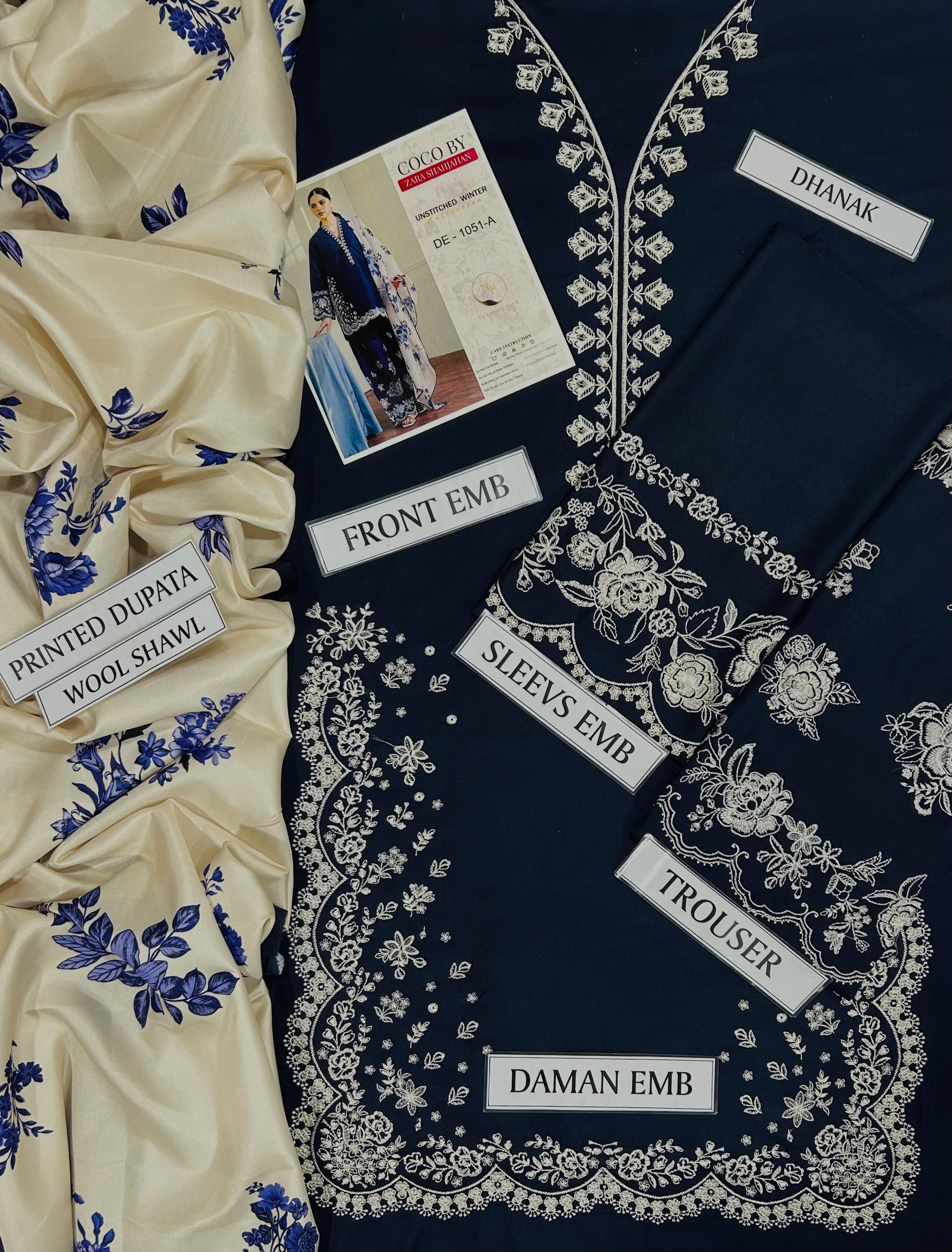 ZARA SHAHJAHAN PREMIUM AIR-JET DHANAK 3PC