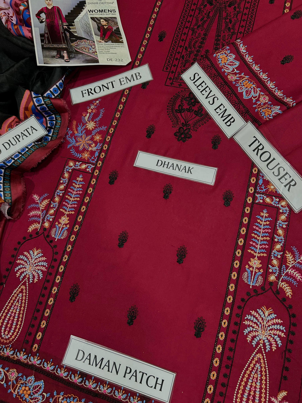 BRAND NAME ZAINAB CHOTTANI PREMIUM AIR-JET DHANAK3PC