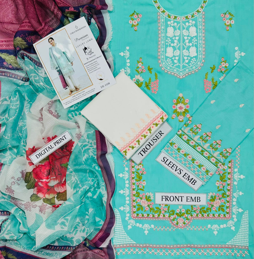 NEW ARRIVAL'S SUMMER LAWN COLLECTION 2026 BRAND NAME ZARA SHAH JAHAN