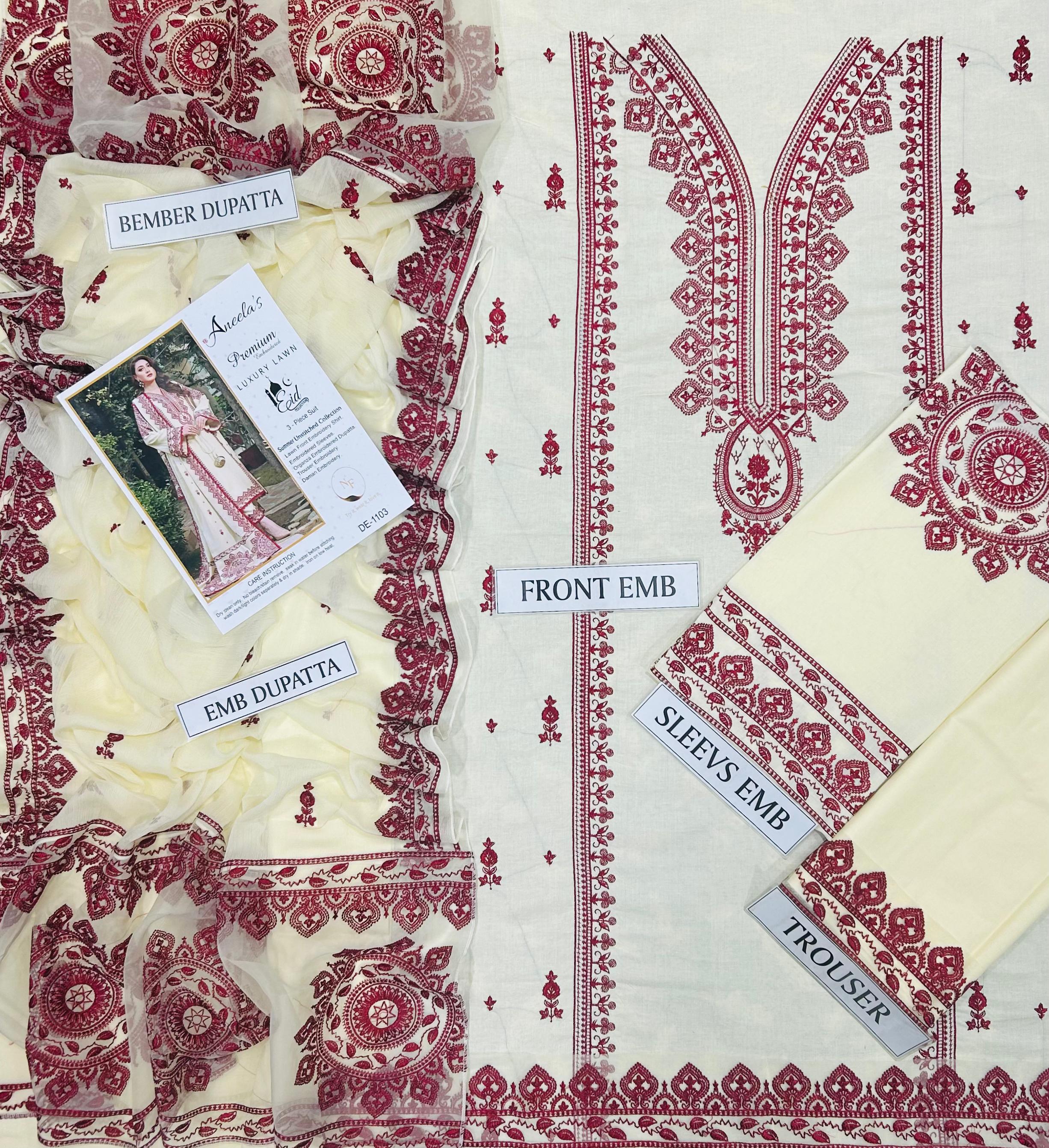 NEW ARRIVAL'S SUMMER LAWN COLLECTION 2026 BRAND NAME ANEELAS